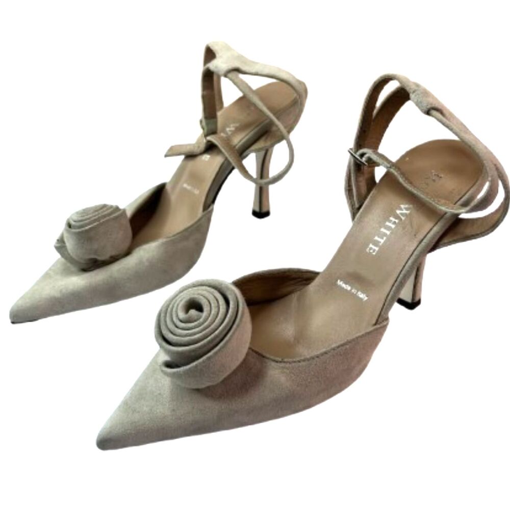 Ron White Grace Weatherproof Ankle Strap Pointed Toe Pumps Size 37/ US 7
